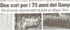 75 anni del Gaep